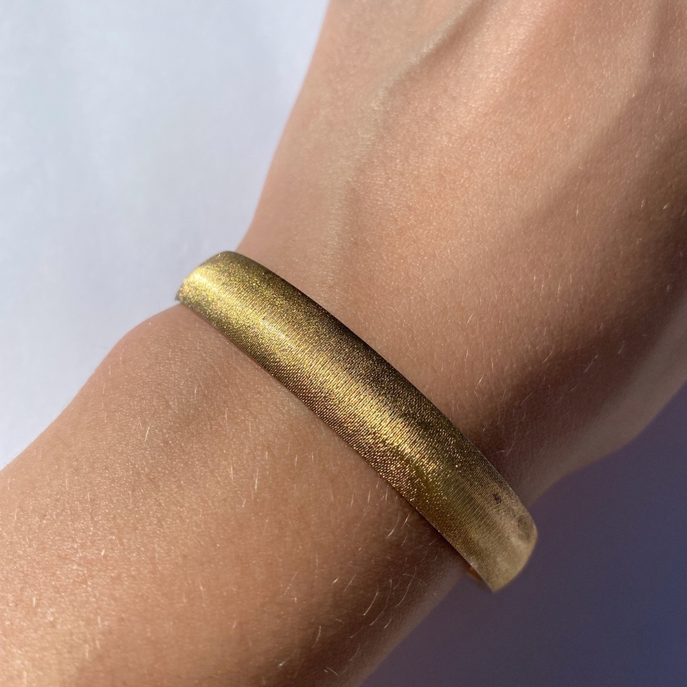 gold monet cuff bracelet